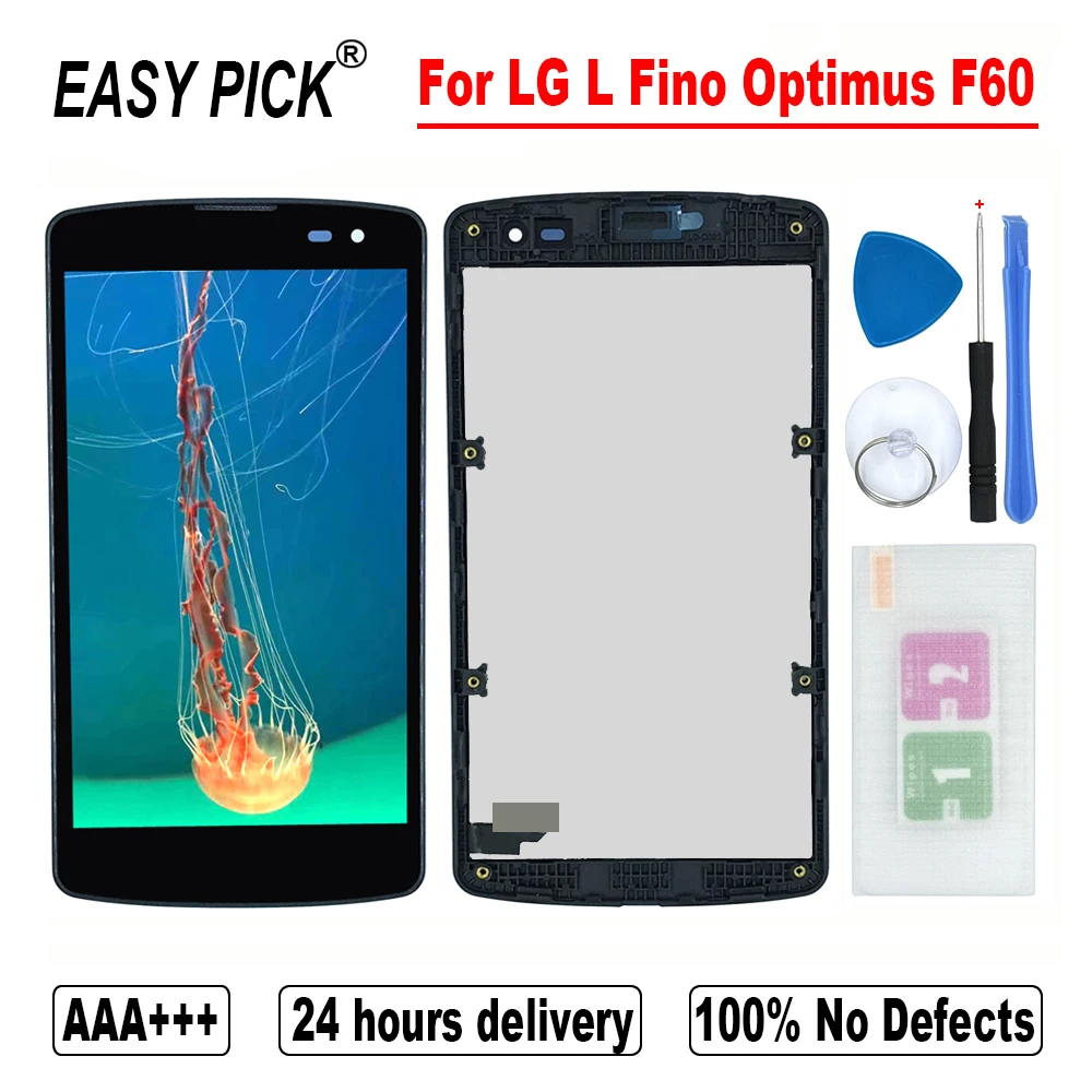 ЖК дисплей с сенсорным экраном и дигитайзером в сборе для LG L Fino Optimus F60 D392 D390N D290 LS660