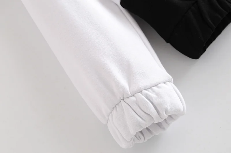 Fashion Za Women Sweatshirt Casual White Black Patchwork Oversized Sweatshirts Long Sleeve O Neck Pullover female Loose Top