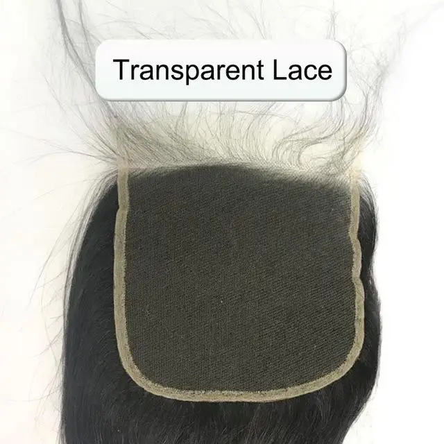 Transparent lace 5x5 Ali queen hair Products 5x5 прозрачное закрытие шнурка предварительно выщипанные с детскими волосами бразильские объемные волнистые девственные человеческие волосы закрытие - Цвет: Transparent lace 5x5