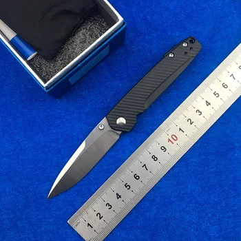 

LEMIFSHE Limited Edition 485 Real D2 Blade Titanium Alloy + Steel Handle Folding Pocket Survival Camp Hunting Tactics EDC Tools
