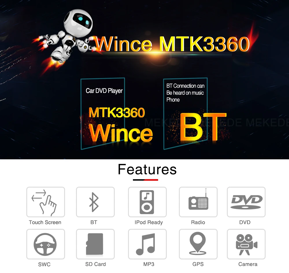 Flash Deal MEKEDE 2din Car DVD multimeida Player For audi A4 2002 -2008 RS4 with GPS navigation Car Autoradio BT 1080p video free shipping 12