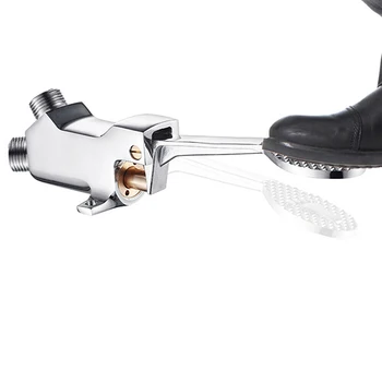 

Foot Pedal Type Water Tap Facuet Sprayer For Hand Basin Sink Hospital Factory Faucet For Schools, Office Buildings, Railway