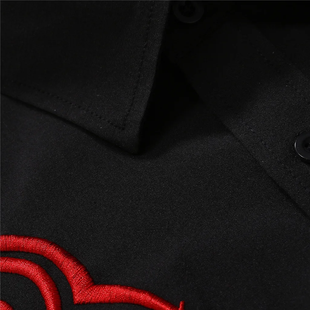Рубашки мужская рубашка Camisa Hombre модная с длинными рукавами красивая рубашка с вышивкой деловая Повседневная рубашка Топ блузка рубашка Camisa Hombre рубашка