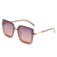 

Frameless Sunglasses Women Tide 2021 New Online Celebrity Korean Sunglasses Women Shiny Anti-ultraviolet Round Face 50029
