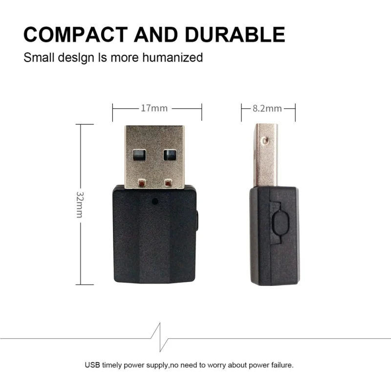Bluetooth 5,0 приемник передатчик USB аудио 3,5 мм AUX Jack беспроводной адаптер