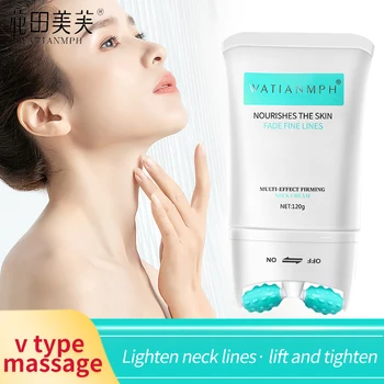 

WATIANMPH 120g Firming Neck Cream V-Type Massager Neck Cream Skin Care Anti Wrinkle Remove Fine Lines Lifting Firming Cream