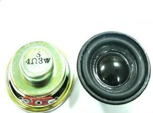 

2pcs 3W high quality speaker 4R 3 Watt 4ohm speaker Mini amplifier special rubber edge diameter 4CM