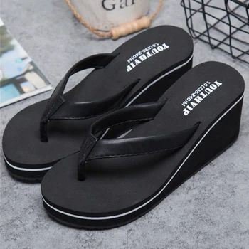 

Shoes Women Flip Flops Summer Slippers Beach Wedges Ladies Shoes Casual High Heel Slippers Women Flip Flops Zapatos Mujer