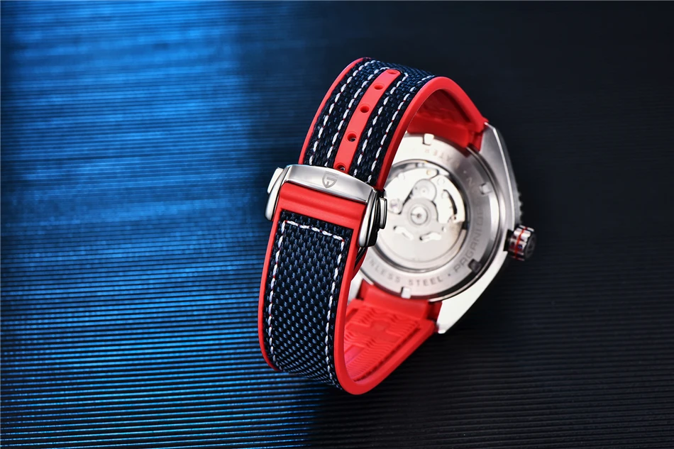 PAGANI DESIGN Men's Automatic Mechanical Watch Ceramic Bezel 100M Waterproof NH35A Movement Luxury Sapphire Glass Watch for Men