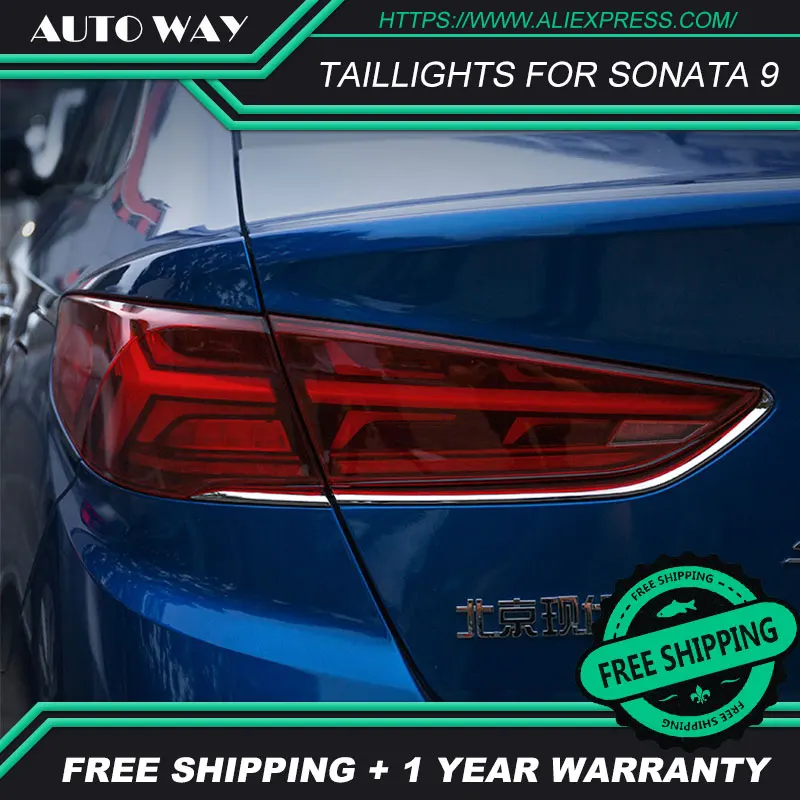 Автомобильный стильный задний светильник для hyundai Sonata, задний светильник s, светодиодный задний светильник Sonata, задний багажник, крышка лампы drl+ сигнал+ тормоз+ реверс