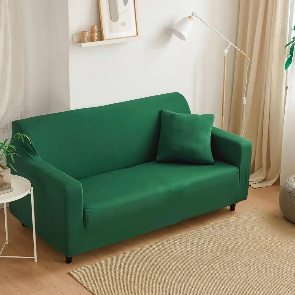 Dark green Стрейч диван крышка для Гостиная секционный чехол Универсальный кронштейн для Цвет чехол для дивана кресло стенда 1/2/3/4 местный диван Чехол - Цвет: Dark green
