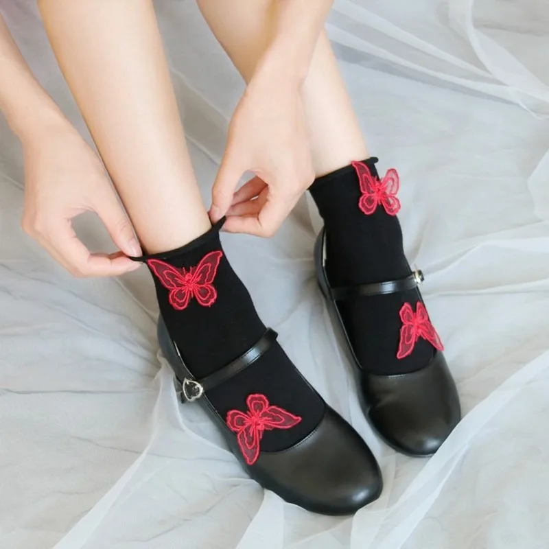 High Elasticity Girl Cotton Knee High Socks Uniform Pineapple Juice Women Tube Socks