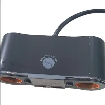 

12V DC Car Cigarette Lighter Adapter 2 Way Double Plug Socket Dual USB LCD Car Charger Splitter Voltage Monitor