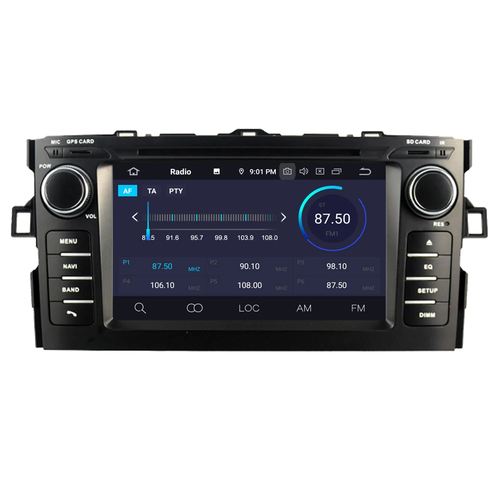 Sale RoverOne Car Accessories For Toyota Auris 2008 - 2012 Android 9.0 4G+64G Auris DVD GPS Navigation Head Unit Radio Stereo 3