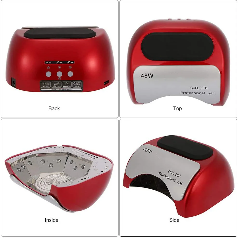 48W Nail Dryer UV lamp for nail Polish UV Gel Fast Dry CCFL LED Nail tools with Automatic Sensor Salon Beauty Equipment 4