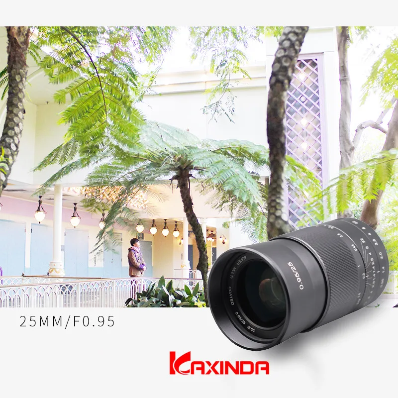 Kaxinda 25 мм f/0,95 стандартный ручной объектив с большой апертурой для Olympus M4/3/MFT Крепление камеры