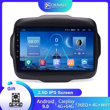 

For Jeep Renegade Car Radio Android 9.0 2 Din 2016 2017 2018 2019 2020 AHD 360 Sony Camera GPS Navigation Multimedia DVD Player