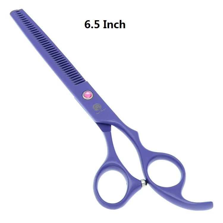 LZS0649 Purple 7," Парикмахерские ножницы для стрижки волос филировочные ножницы японская сталь фиолетовый дракон профессиональная машинка для стрижки волос изогнутые ножницы для домашних животных LZS0648 - Цвет: LZS0649 Purple