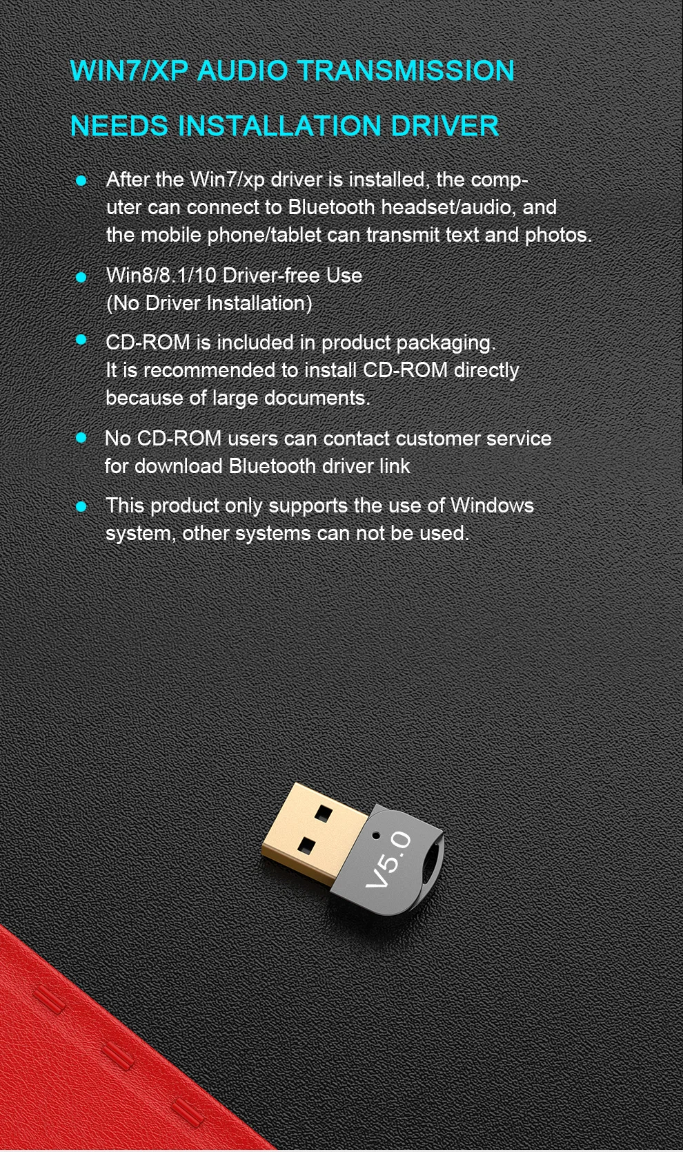 HEVARAL мини USB Bluetooth приемник беспроводной адаптер 5,0 Bluetooth ключ передатчик для компьютера ПК беспроводная мышь