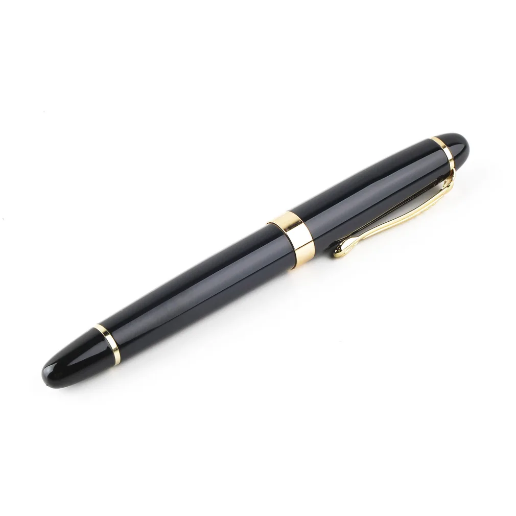 

Upscale X450 Black Color Fountain Deep Twist Carven Medium Nib Gold Trim Fountain Pen Study Office Pens