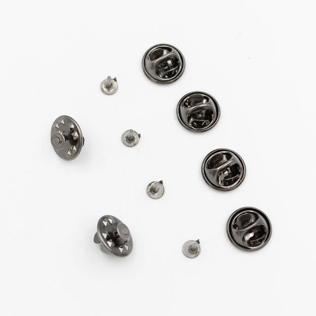 1 Pack Gold Rhodium Color Copper Nail Tie Tack Lapel Pin Back Clutch 
