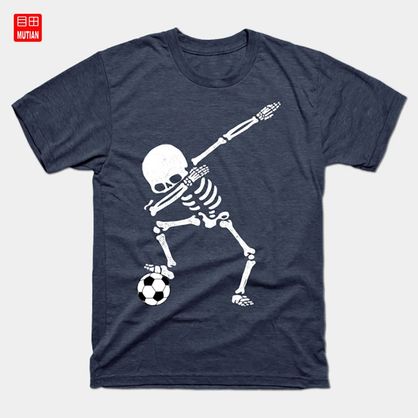 ハロウィン軽くたたくスケルトンサッカーシャツdabポーズサッカーボールtシャツハロウィンdabサッカーボール軽くたたくスケルトン Tシャツ Aliexpress