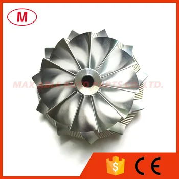 

RHF55 52.56/68.00mm 11+0 blades Forward High Performance Turbo Billet Compressor wheel/Aluminum 2618/turbocharger Milling wheel