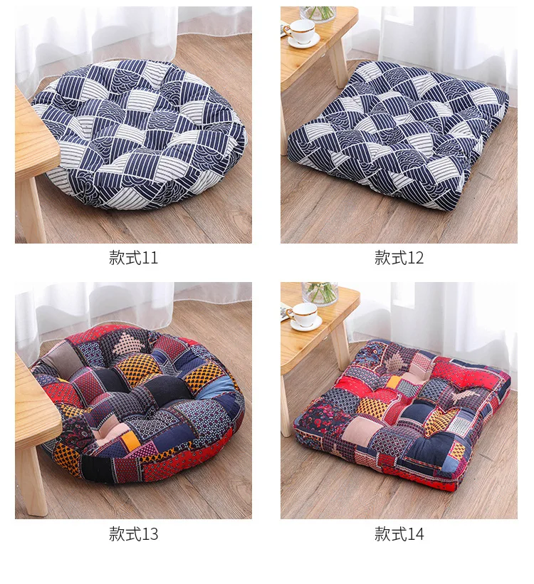 Средиземноморский стиль Японский спрей круглая квадратная подушка для сиденья ликовальный коврик пасторальный домашний текстиль Bay окно