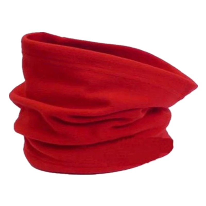 Red Флисовая Повязка на голову для шеи, теплые гетры для ушей, повязка на голову, зимний теплый шарф для кемпинга, пешего туризма, головной убор, Шапка-бини - Цвет: Red