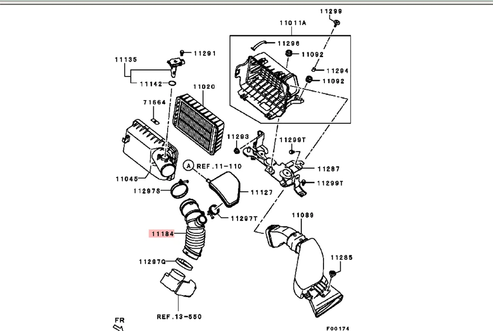 Vzduch cleanner vzduch příjem hadicové vzduch plynout trubice pro Mitsubishi OUTLANDER ASX CW4W CW6W GA2 1505B030 1505A423 1505A630