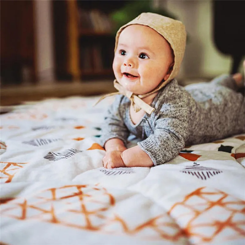 baby play mat Baby Blanket Rhombus Play Mats Soft Games Carpet Newborn Bedding Toy Kids Gift #4AA16 (7)