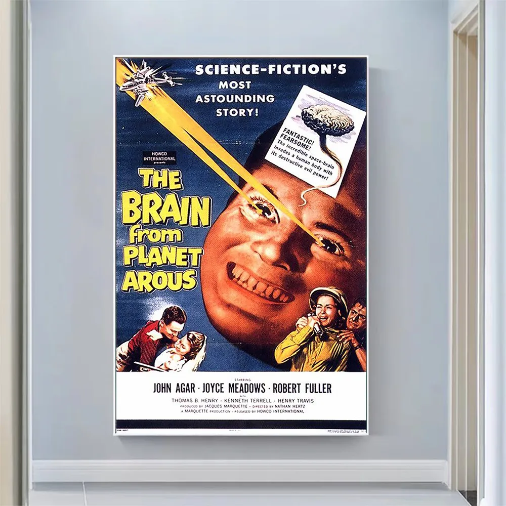 

V2053 The Brain from Planet Arous Vintage Classic Movie Wall Silk Cloth HD Poster Art Home Decoration Gift