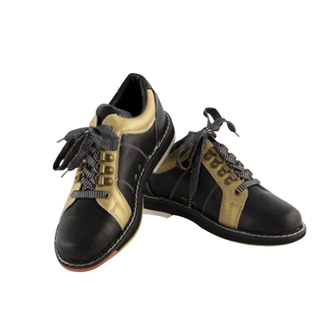 US $43.39 Bowling Shoes For Men Beginners Indoor Male Sports Shoes Soft Leather Flat Sneaker Skidproof Sole T