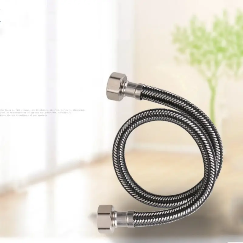 

Metal Woven Hose High Pressure Soft Water Pipe 1/4 Compression Thread Connector for Home Bathroom Kitchen Use Supplies