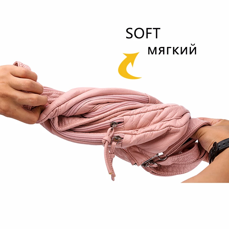 2019 женские рюкзаки из мягкой кожи высококачественный рюкзак Женская дорожная