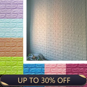 

3D Brick Wallpaper Peel and Stick Wall Panel Living Room Stickers Bedroom Kids Room Brick Self adhesive Wall Papers Home Decor