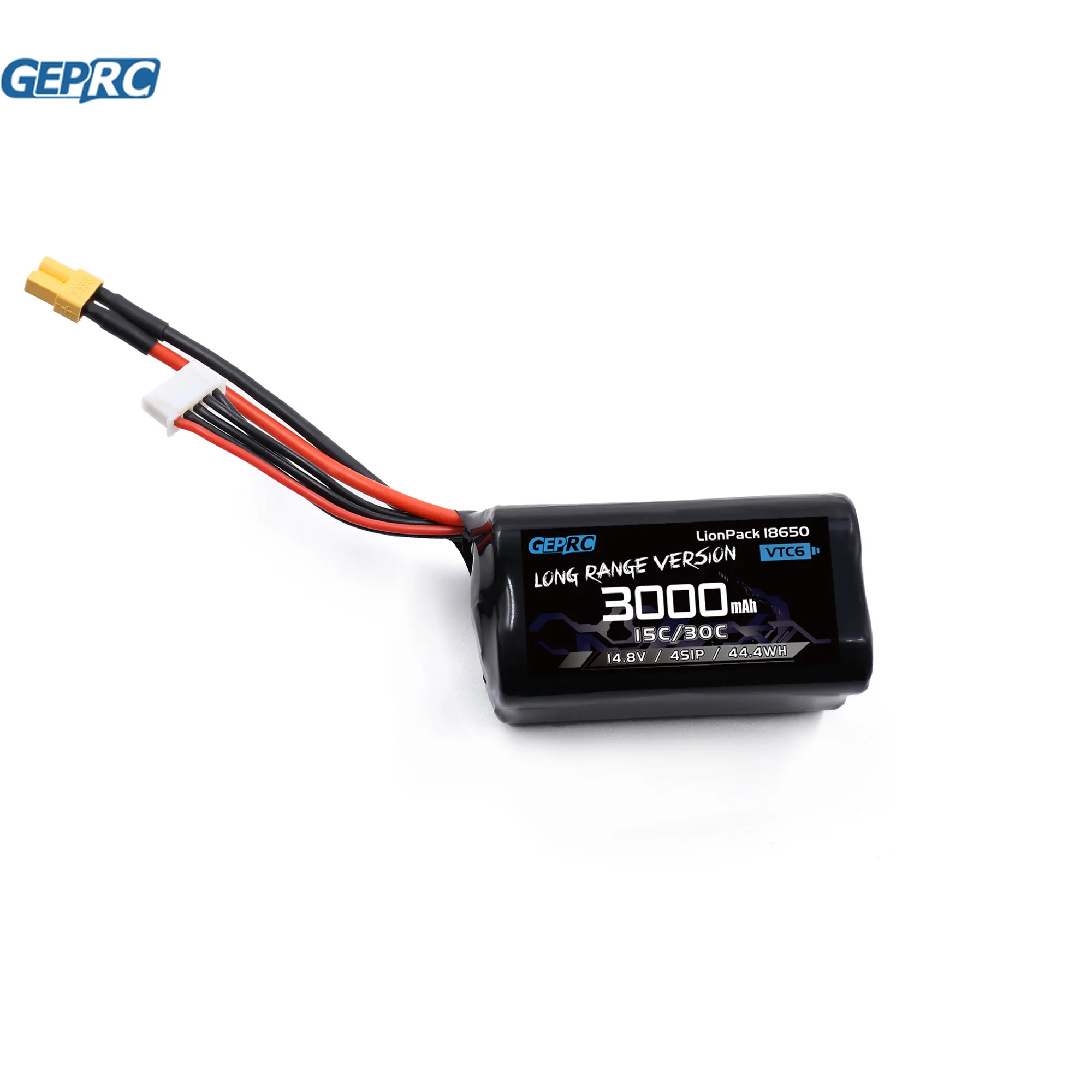 GEPRC 2PCS VTC6 18650 4S1P 3000mAh Batteries XT30 XT60 Plug Suitable For Crocodile Baby 4 For RC FPV Quadcopter Freestyle Drone