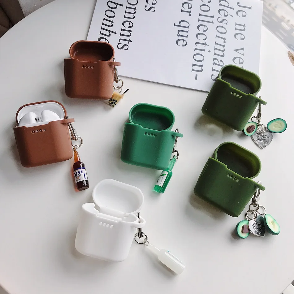 Для huawei Freebuds 2 Pro Чехол милый мультфильм силиконовый наушник чехол для Flypods 2 персонажа кулон в виде ягоды брелок защитный чехол