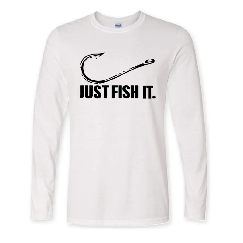 Новая футболка с надписью «Love Fishing», модная мужская футболка с длинным рукавом, Забавный рыболовный крючок, приманка и снасть, хлопковая футболка с длинным рукавом - Цвет: 5