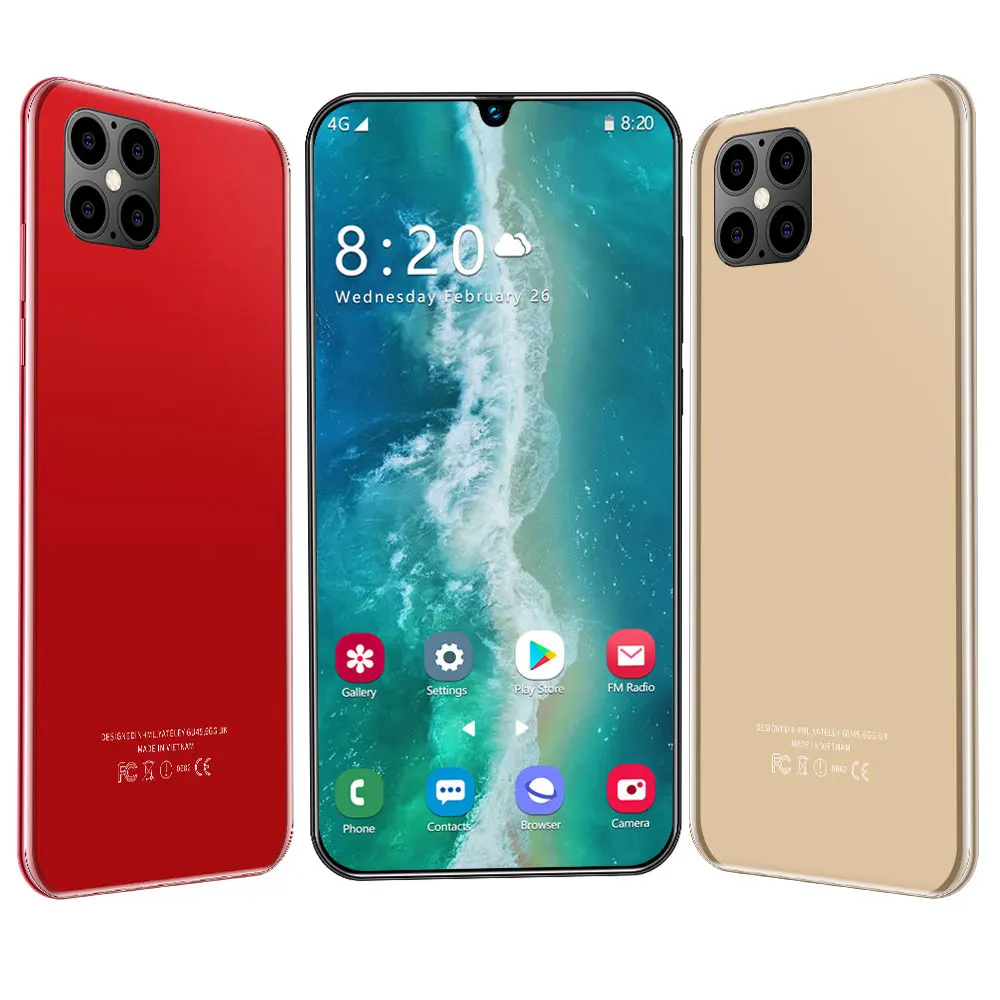 IP12 плюс мобильный телефон MTK6799 десять основных ОС 5G мобильных телефонов 6 7 8G