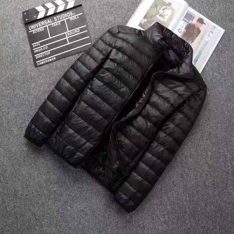 Winter Jacket Mens Quality Thermal Thick Coat Snow Red Black Parka Male Warm Outwear Fashion- White Duck Down Jacket Men