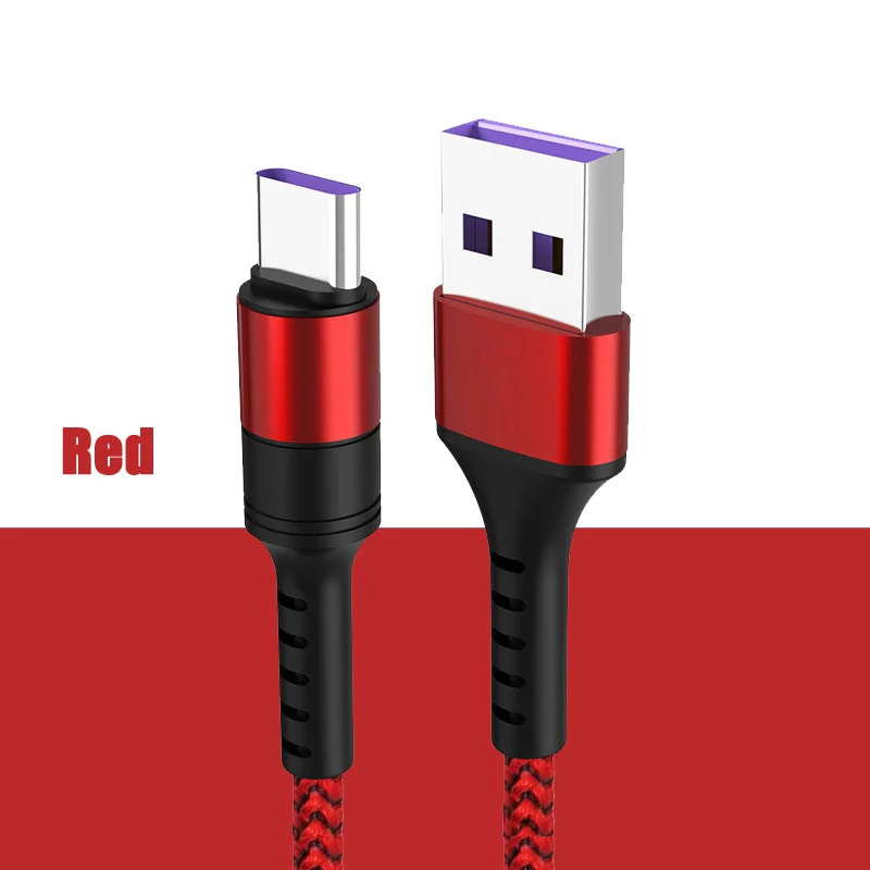 USB кабель 5A супер зарядка 5А быстрая зарядка нейлон type C USB кабель для зарядного устройства провод шнур для huawei P20 P30 mate 20 Honor 10 V10