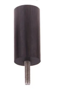 Round bar DIY загара из черного дерева электрическая шлифовальная насадка для полировки бар круглый край обрезки бар из воловьей кожи материал шлифовальный инструмент - Цвет: Round bar