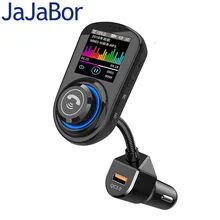 JaJaBor fm-передатчик Bluetooth автомобильный комплект громкой связи Автомобильный MP3-плеер Поддержка папки воспроизведение песни Поддержка TF карта U воспроизведение диска