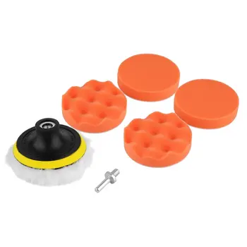 

7pcs/set 4 inch Buffing Pad Auto Car Polishing sponge Wheel Kit With M10 Drill Adapter Buffer hot selling&