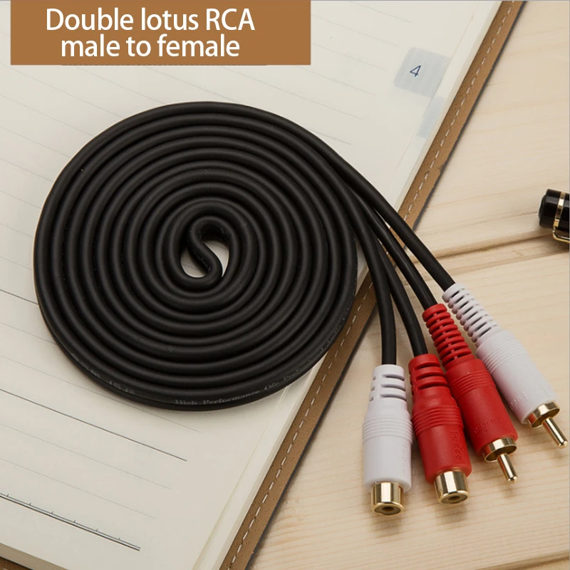 2RCA 2 RCA кабель со штыревыми соединителями на обоих концах для подключения аудио