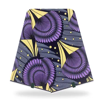 

New African real wax print fabric 6 yards Cotton Ankara Nigeria Ghana real wax for patchwork sewing african dresses