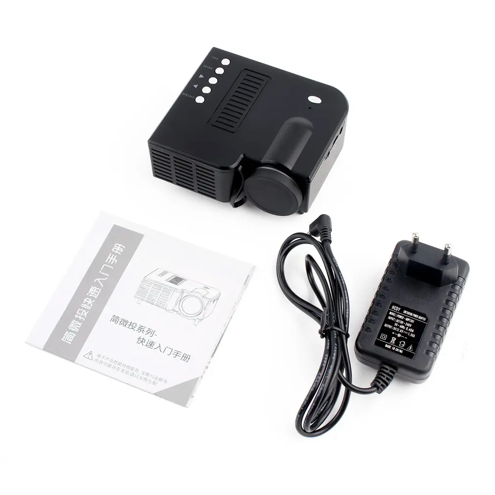 

UC28B Mini Portable LED Projector 1080P Family Cinema Home Theater USB TF Card Input Mini Beamer