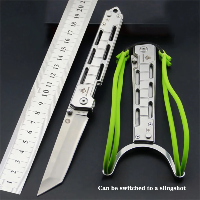 

Slingshot Pocket Folding Knife Tactical Survival Knives Hunting And Equipment Camping Blade Self Defense Weapons Pocket Knives