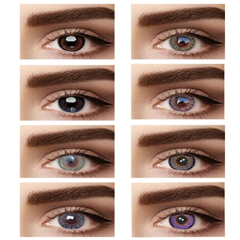 

2pcs/pair 3Tone series Colored Contact Lenses Color Yearly Colored Cosmetic Soft Contact Lens lenses for eyes Contact Contac